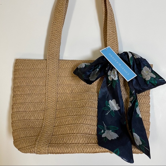 NWT Draper James Everyday Straw Bag - Picture 2 of 11
